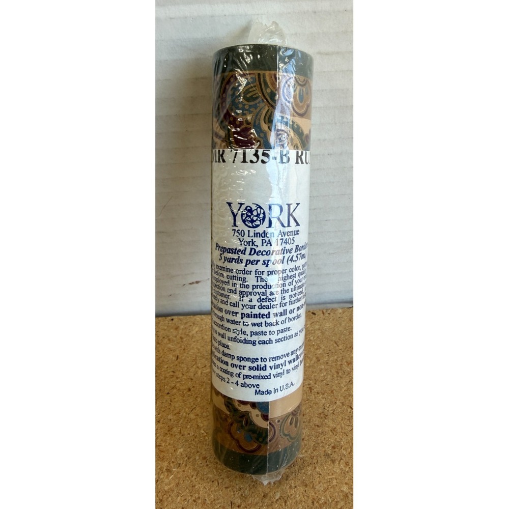 York Prepasted Decorative Border Pattern #MR7135B‎ "Amberly Border" Tan